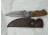 Titan 15N20/1095 Damascus Steel Fixed Knife, TD-059, Walnut Wood Handle, 4.2in. Blade TDK-59