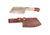 Titan 15N20/1095 Damascus Steel Hatchet, TD-015, Micarta, Camel Bone, Damascus Bolster Hand, 4.8in. Blade TDK-15