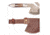 Titan 15N20/1095 Damascus Steel Hatchet, TD-016, Damascus Bolster, Walnut Wood Handle, 3.1in. Blade TDK-16
