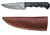 Titan Damascus Steel Fixed Knife 8in Bull Horn Skinny Handle TD-028, TDK-28