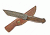 Titan Damascus Steel Fixed Knife 9.5in TD-049, TDK-49