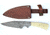 Titan Damascus Steel Hunting 9.5in Knife Camel Bone Handle TD-017, TDK-17