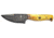 Titan International Knives 7.4in Hunter Knife Custom Hand Made Forged Damascus Steel Hunting Bowie Knife Burnt Bone Handle w/ Leather Sheath, 3.8in Blade, 7.3in, TDK-203