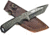 Titan International Knives Full Damascus Tanto Tier Hunting Knife, 4.5in Blade, 8in Overall, TDK-207