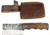 Titan International Knives Mini Clever w/ Forged Scales, Rosewood Grip, 4in Blade, 8in Overall TC-004