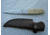 Titan J2 Japanese Steel Fixed Knife, TJ-014, Bolster Damascus, Micarta Tan Handle, 4.2in. Blade TJK-14