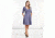 Toad&amp;Co Cue Wrap Cafe Short Sleeve Dress, Blueberry Batik Dot Print, Medium T1772808-424-M