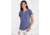 Toad&amp;Co Sambasta Women's Short Sleeve Tee, Blueberry Stripe, Medium, T1002802-429-M
