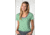 Toad&amp;Co Slubstripe Short Sleeve Vee Tee - Womens-Agave Stripe-Large htd0125-Agave Stripe-Large