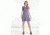 Toad&amp;Co Windmere Short Sleeve Dress, Blueberry Batik Dot Print, Small, T1772802-424-S