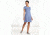 Toad&amp;Co Windmere Short Sleeve Dress, Blueberry Stripe, Large, T1772802-429-L