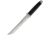 Tokisu Takeda Tactical Fixed Blade Knife, 7.5 satin finish 7Cr17MoV stainless blade, Black rubber handle, 32389