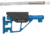 Toni System Adjustable Ar Stock - Spring Included - 9In, Blue, CR11AR15-BL