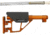 Toni System Fixed Stock 11In - Buffer Spring Included, Orange, CF11AR15-OR