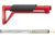 Toni System Fixed Stock 11In - Buffer Spring Included, Red, CF11AR15-RE