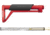 Toni System Fixed Stock 9In - Buffer Spring Included, Red, CF9AR15-RE