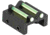 Toni System Rear Sight for Rib Less Than 10,1mm With Green Optic Fiber 1.5 mm, Black, TV10