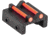 Toni System Rear Sight for Rib Less Than 10,1mm With Red Optic Fiber 1.5 mm, Black, TR10