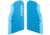 Toni System Vibram Ultra Short Grips - Large Frame for Tanfoglio Domina And Limited Custom In The Unica Set-Up, Blue, DGTVC-BL