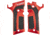 Toni System X3D Oversized Grips for Beretta 92X, Red, GB92XM-RE
