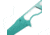 Toor Knives Jank Shank Fixed Blade Knife, 3in, CPM 35VN, Steel Handle, Teal, Jank Shank-Teal