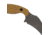 Toor Knives Karsumba Fixed Blade Knife, 2.5in, CPM S35VN, Canvas Micarta Handle, Burlap Natural, Karsumba-Burlap Natural