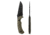 Toor Knives Mullet Fixed Blade Knife, 4.0 in, CPM 154 Steel, G10 Handle, Covert Green, Mullet-Covert Green