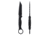Toor Knives Serpent Fixed Blade Knife, 3.75in, CPM 3V Steel, G10 Handle, Shadow Black, Serpent-Shadow Black