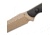 Toor Knives Serpent Fixed Blade Knife, 3.75in, CPM3V, G10 Handle, FDE, Serpent-FDE