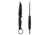 Toor Knives Serpent Fixed Blade Knife, 3.75in, Steel CPM3V, G10 Handle, Carbon, Serpent-Carbon