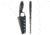 Toor Knives SOF Cortano Fixed Blade Knife, 3.175in, CPM-M4, Wharncliffe, G10 Handle, SoCom Black, The Cortano- Socom Black