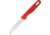Top Cutlery Paring Micro Serrated Red Knife, 7.38in Overall, 3.5in Satin Micro Serrated 1.4110 SS Blade, Red Synthetic Handle, Red, 17343-RO
