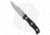 TOPS Knives Al Mar Mini SERE Operator Fixed Blade Knife, 4.00in, 154CM, Spear Point Blade, Micarta Black Handle, w/ Sharp Swedge, Gray/Black, 8.75in, BHQ-79741