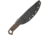 TOPS Knives Brakimo Tungsten Fixed Blade Knife, 10in Overall, 5.25in Gray Tungsten Cerakote 1095HC Steel Blade, Green Canvas Micarta Handle, Kydex Belt Sheath, TPBRAK-02R