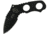 Tops Knives Devil's Elbow, Black Linen Micarta Handle, Blk Blade, Sheath TKDEV-02
