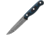 TOPS Knives Dicer Steak Knife, 4.38 tumbled finish S35VN stainless blade, Black and blue G10 handle, DCR4-01