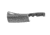 Tops Knives El Chappo Fixed Blade Knif, 6 in Acid Rain Blade, 1095 RC 56-58 Steel, Black Canvas Micarta Handle, ECHA-02