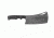 Tops Knives El Chappo Fixed Blade Knif, 6 in Acid Rain Blade, 1095 RC 56-58 Steel, Black Canvas Micarta Handle ECHA-02