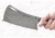 Tops Knives El Chappo Fixed Blade Knif, 6 in Acid Rain Blade, 1095 RC 56-58 Steel, Black Canvas Micarta Handle ECHA-02