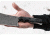Tops Knives El Chappo Fixed Blade Knif, 6 in Acid Rain Blade, 1095 RC 56-58 Steel, Black Canvas Micarta Handle ECHA-02
