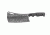 Tops Knives El Chappo Fixed Blade Knif, 6 in Acid Rain Blade, 1095 RC 56-58 Steel, Black Canvas Micarta Handle ECHA-02