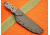 Tops Knives FDX-45 Fixed Blade Knife, Gray, 4.25in, FDX-45
