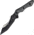 Tops Knives HKT Hunter Killer Tracker,5in Carbon, Black Linen Micarta Handle Fixed Blade Knife,5in,Carbon Steel Blade,Black Linen Micarta Handle TPHKT01