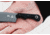 TOPS Knives Ivie 2.5in Fixed Blade Knife, 1095 Steel, Wharncliffe, Black Canvas Micarta, IV-02