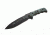 Tops Knives Mission Team 21 Fixed Blade Knife, Black, 6.63in, MT-21