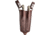 TOPS Knives Muley Combo Knife w/ Leather Sheath, 9.25in Overall, 4.75in Tumbled 154CM Saw/Drop Point Skinner Blade, Black/Tan G10 Handle, Brown Leather Sheath, MCMB-01