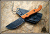 Tops Knives Pit Stop 3 Fixed Blade Knife,3in,Carbon Steel Blade,Tan Canvas Micarta Handle TPPSK01