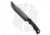 TOPS Knives Tex Creek XL Fixed Blade Knife, 6.125in, 1095, Drop Point Blade, Micarta Black Handle, Gray/Black, 11.125in, BHQ-22833