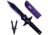 Toro Knives Barbaro Black Throwing Knives, 15.63in Overall, 9.25in Black Powder 3Cr13 Blade, SS Handle, Nylon Sheath, 85