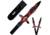 Toro Knives Grito Fire Throwing Knives, 14.25in Overall, 3in Black Powder 3Cr13 Blade, Fire Dragon Artwork SS Handle, Nylon Sheath, 73